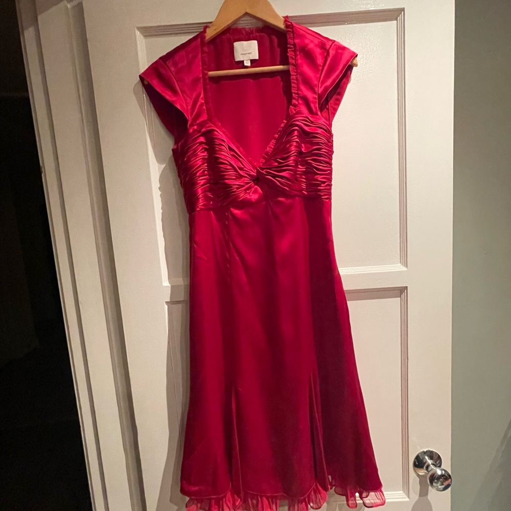 COPY - cinq a sept silk red dress